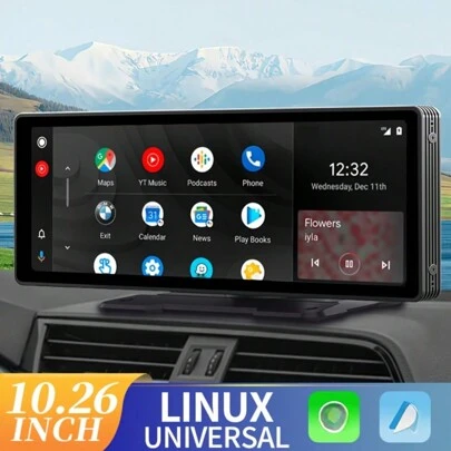 23.62cm Wireless CarPlay & Android Auto Touchscreen Media Player – Stereo Car Radio Receiver With GPS Navigation, Car Plug Powered, ≤36V, No Battery, Supports Wired & Wireless Connections