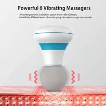 6-Mode Powerful Handheld Muscle Massage Device, Personal Mini Electric Massager For Neck, Shoulder, Back, Body Massage, Christmas Gift, Back To School - Multicolor - View 1