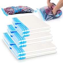 Travel Storage Bags, Vacuum Bags For Travel Organizer Space Saving Compression Bags For Suitcases, Travel Essentials No Vacuum Needed, Travel Accessories For Packing Travel Storage Bags For Clothes Underwear Clothing Organiser