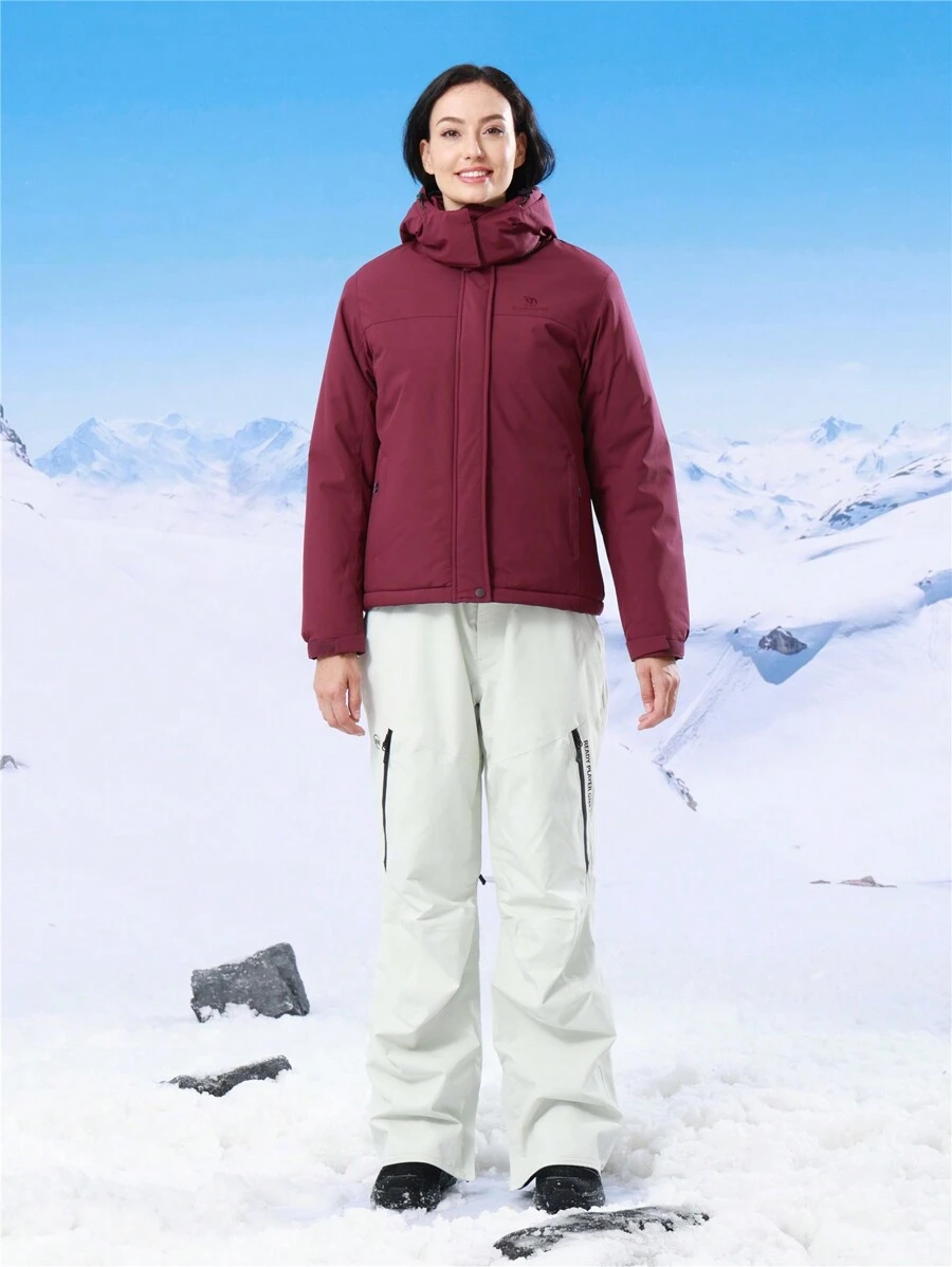 CAMEL CROWN Women's Ski Jacket Winter Snow Coat Warm Fleece Mountain Waterproof Female Jacket Snowboarding Jackets