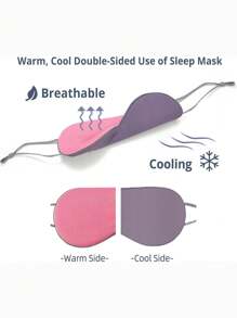 1 pieza Antifaz para dormir para personas que duermen de lado, hombres y mujeres, máscara para dormir que bloquea la luz, máscara de dormir 3D con forma contorneada, máscara de sueño suave y transpirable con correa elástica ajustable para vuelos, siesta, escuela, viajes, artículos esenciales para el hogar, antifaz, máscara para dormir - Multicolor - Ver 2