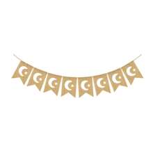 1pc Ramadan Mubarak Burlap Banner - Ramadan Mubarak Decor - Rustic Style Ramadan Mubarak Bunting Flag Banner For Mantle Fireplace - Ramadan Party Decorations - Multicolor - View 11