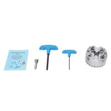 YUNRUX 4-käks M33 Centrumchuck Käkchuck Självcentrerande klämfäste Svarvchuck Käftchuck Svarv M33 Svarvchuck Svarvsats - Silver - Visa 4