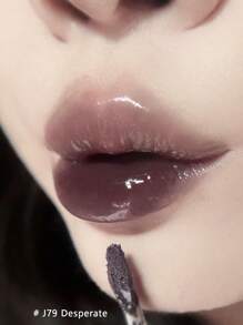 GIRLCULT Unreal High Shine Lip Glaze J79 Desperate, Chameleon Liquid Lipstick, Oil-Based Rhinestone Shiny Glitter Lip Gloss, Sparkly Metallic Color Intense Shimmery Finish, Long Wears, Holographic Talc Free, K-Beauty, Korean Makeup, 3.5ml/0.12 Fl.Oz