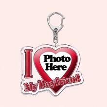 Customized Text Key Chain - "I Love My Boyfriend/Girlfriend", Wife, Hot Mom, Dad, King, Queen, Idol, Baby, Family, Gift,Customized Keychains & Accessories,Street Casual Chic - Multicolor - View 28
