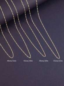 FOREVER QUEEN 925 Sterling Silver Italian Solid Figaro Link Chain Necklace Comes With A Gift Box For Men & Women