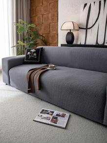 1 st elastische all-inclusive jacquard effen kleur bankhoes, minimalistisch ontwerp huisdiervriendelijk antislip anti-vuil anti-kras, geschikt voor lente, zomer, herfst, winter, machinewasbaar, woningdecoratie, vakantiedecoratie