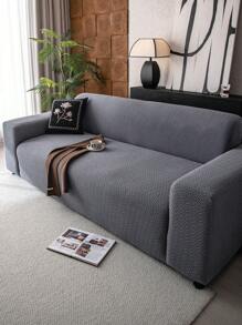 1 st elastische all-inclusive jacquard effen kleur bankhoes, minimalistisch ontwerp huisdiervriendelijk antislip anti-vuil anti-kras, geschikt voor lente, zomer, herfst, winter, machinewasbaar, woningdecoratie, vakantiedecoratie