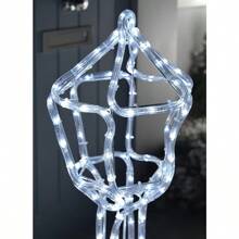 Pre-Lit Victorian Style Christmas Lamp Post Silhouette Decoration, 105 Cm - Multi-Colour - 1 - View 3