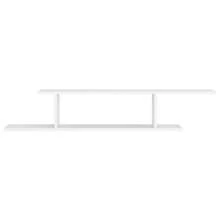 Wall Mountable White TV Shelf 125cm Engineered Wood Storage Unit For Living Room Entertainment Center - White - View 4