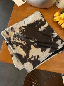 1条时尚新款液态银色方巾，休闲街头风方巾 - 彩色 - 查看 4