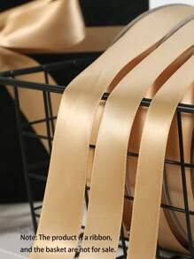 22m Champagne Gold Wedding Decoration Ribbon With Flower Wrapping Bowknot Ribbon Gift Box Silk Ribbon, Back To School Valentine Day