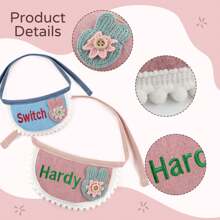 Rokhevn 1pc Personalized Cute Pet Bib/Scarf With Name, Suitable For Medium & Small Dogs And Cats, Birthday Gift