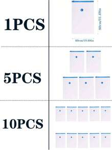 1 件旅行真空压缩袋，防水真空收纳袋，用于衣物、床上用品、行李整理，适用于衣物和被子存放 - 藍色 - 查看 9