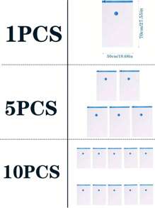 1 件旅行真空压缩袋，防水真空收纳袋，用于衣物、床上用品、行李整理，适用于衣物和被子存放 - 藍色 - 查看 10
