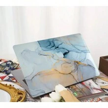 有 4 种大理石图案可供选择，并配有键盘保护膜。它与 MacBook Air Pro 保护套、13/14/15/16 英寸电脑保护套兼容，并配有键盘保护膜，A1370、A1534、A1502、A1707、A2337、A1932、A2179、A2338、A1706、A1708、A2681 塑料硬壳笔记本电脑保护套，黑色、蓝色大理石图案 A2485 A2442、A1466 A1369