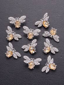 5/10 nút kim loại cổ điển có đính đá và ngọc trai, thích hợp cho áo sơ mi, váy, áo len, áo khoác, giày dép tự làm, túi xách, hộp quà tặng, đồ trang sức, phụ kiện may vá - Nhiều màu - Xem 18