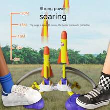 New Design Foot Operated Mini Rocket Launcher Toy, Glowing Flying Cannon Decompression Outdoor Stomp Rocket Launcher, Birthday/Christmas Gift, Perfect Present - Multicolor - View 8