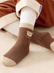 5 perechi de șosete pentru copii, șosete la jumătatea gambei pentru fete și băieți, potrivite pentru toate anotimpurile - Multicolor - Vizualizare 7