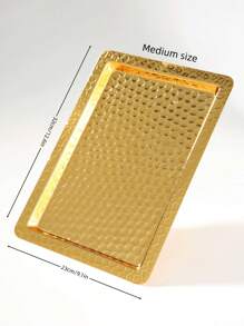 ALAMAMARA 1 件式铁艺金银托盘，带激光雕刻图案的香炉，适用于家庭、办公室、客厅、厨房、宴会、斋月、开斋节、春季 - 彩色 - 查看 20