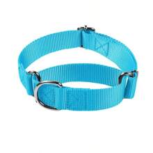 狗颈绳，适合户外散步，可调节狗颈绳，坚固的马丁格尔尼龙狗项圈，可调节柔软小狗宠物项圈，适用于小型大型犬训练控制，防止滑落 - 彩色 - 查看 8