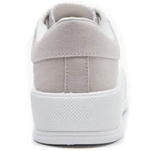 Canvas Sneaker With Chunky Sole And Classic Details - Khaki - View 4