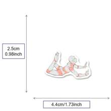 100 stuks schattig patroon waterdichte PVC-stickers voor menselijke vormen, herhaalbaar, geschikt voor doe-het-zelf decoratie op notebooks, waterflessen, skateboards, koelkasten, enz. - A3-2732