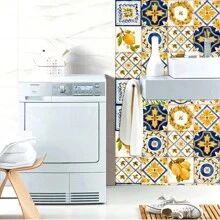 10/15/20cm 16 件/套瓷砖墙贴防水转印罩适用于浴室家具楼梯厨房 FloMural 自粘可移除壁纸礼物生日毕业房间装饰家居装饰墙壁装饰浴室装饰卧室装饰房间装饰物品客厅装饰房屋装饰家居装饰客厅墙壁艺术墙纸个性化贴纸厨房装饰 - KC-8-201 - 查看 8