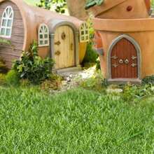 15 厘米 X 15 厘米人造苔藓草坪人造苔藓地衣多肉植物微观世界 DIY 植绒草垫苔藓装饰材料最佳礼物 - 綠色 - 查看 7