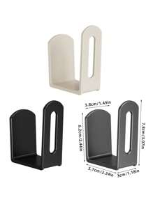 2 pièces Support de couvercle de pot en plastique, support mural pour couvercle de pot sans perçage requis, idéal pour ranger les couvercles de casserole, les planches à découper, les poêles, les fournitures de rangement de cuisine