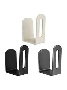 2 pièces Support de couvercle de pot en plastique, support mural pour couvercle de pot sans perçage requis, idéal pour ranger les couvercles de casserole, les planches à découper, les poêles, les fournitures de rangement de cuisine