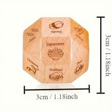 1 pezzo Dado per il cibo - Aggiungi divertimento alla serata romantica, regalo per la coppia, adatto per anniversario, San Valentino, compleanno - Divertenti attività di coppia, giochi per raduni familiari, gadget per feste, decorazioni per feste, decorazioni per vacanze, carnevale, compleanno, Natale, forniture per feste