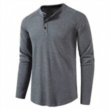 Men's Bottoming Shirt In Autumn And Winter - Dark Grey - View 2