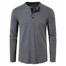 Men's Bottoming Shirt In Autumn And Winter - Dark Grey - View 1