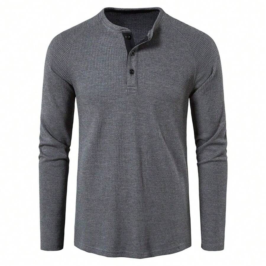 Men's Bottoming Shirt In Autumn And Winter - Dark Grey - View 1