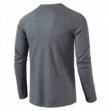 Men's Bottoming Shirt In Autumn And Winter - Dark Grey - View 3