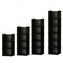 Suport pentru dulap suspendat și raft de depozitare, dulap suspendat pliabil, dulap și RV agățat dormitor, organizator, depozitare acasă, pentru tricouri albe femei, pantaloni negri femei, haine de iarnă pentru doamne, rochie, haine de iarnă pentru doamne, rochii de femei elegante, cămașă albă pentru doamne, mânecă lungă, rochie albă pentru femei, primăvară, rochie pentru femei, primăvară Depozitare haine, minimaliste, topuri de vară - Multicolor - Vizualizare 1