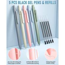 Nicpro Aesthetic Book Annotation 57 PCS Kit With Pen Case, 12 Dual Highlighters, 6 Mechanical Pencil, 5 Gel Pens, 2 Markers 1200PCS Transparent Sticky Notes And Tabs For Bible Study Student Stationary, Back To School - 多種顏色 - 查看 7