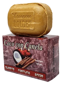 Jabon Esoterico Coco Canela Para Suerte Fortuna Amor - Café integral - Ver 1