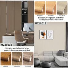 1 Roll Modern Imitation Wood Grain Self-Adhesive Wallpaper, Removable And Reusable, Easy Installation, Heat Resistant, Waterproof And Moisture-Proof PET Material Wallpaper For Home Decor, Sizes 40/60/80*300/500/1000cm, Suitable For Living Room, Dining Room, Bedroom, Kitchen, Office Walls, As Well As Desks, Cabinets, Wardrobe, Countertop Furniture Renewal - Multicolor - View 9
