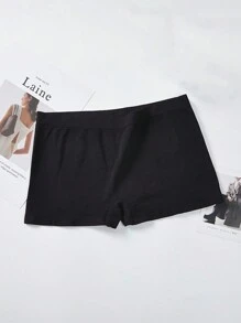 6 pares de pantis tipo boyshort para mujer de talla grande, unicolor, sin costuras, de alta elasticidad, cómodos, transpirables y suaves, que no se notan