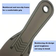 6pcs/Set Durable Plastic Scrapers 6-Pack Wall Spackle Putty Knife For Wallpaper Removal, Plastering, And Hole Filling Shovel Snow - Black - View 9