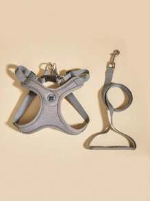 1pc Pet Harness & 1pc Leash Set