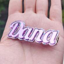 1 Peça Presilha de Cabelo com Letra de Nome Personalizado em Acrílico, Acessório Decorativo Personalizado, Presente para Meninas, Uso Fofo Durante Todo o Ano