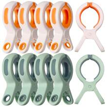 Beach Towel Clips For Beach Chair 10 Packs Towel Clips For Chairs Cruise Pool, Beach Cruise Essentials Must Haves - Multicolor - View 1