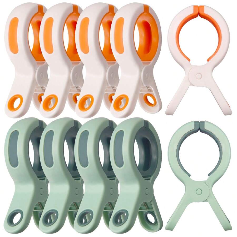 Beach Towel Clips For Beach Chair 10 Packs Towel Clips For Chairs Cruise Pool, Beach Cruise Essentials Must Haves - Multicolor - View 1