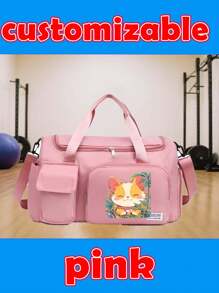 Customized Name & Graphic Fitness Bag, DIY Pattern Gym Storage Bag, Suitable For Men & Women - Sport Duffel Bag With Shoe Compartment, Wet & Dry Separation, Adjustable Shoulder Strap, Large Capacity Lightweight Foldable Bag, Perfect Birthday Gift For Fitness, Hiking, Training - Washable,All-Purpose,Large Capacity,Versatile,Multifunction,Colorful,Cute,Adorable,Contracted,Funny,Kawaii,Y2K,Minimalist,Commuting,Business Casual,Basics,Custom,Personalized,Unique,Customized,Ideal Gifts For Him,Ideal Gifts For Her,Her,Family,Friends,Girlfriend,For Anniversaries,For Birthdays,For Holiday/ Vacation,For Outdoors/Outings/Travel/Hiking/Stadium/Sports/Climbing,For Business/Commute/Work/Office