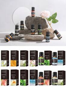 New 10ml Water-Soluble Aromatherapy Essential Oil For Home, Bedroom, Car, Air Freshener, Humidifier. Includes Over 10 Scents Such As Jasmine, Rose, Sandalwood, Lavender, Lemon And More.