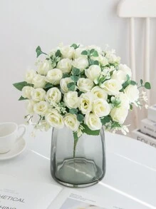 1PC 1 Mảnh Hoa Giả, 10 Nụ Hoa Hồng Phong Cách Hàn Quốc, Trang Trí Phòng Cây Giả, Trang Trí Mùa Thu, Trang Trí Trung Tâm Trang Trí Mùa Thu, Hoa Cưới, Trang Trí Đám Cưới, Vật Liệu Làm Vòng Hoa Tự Làm, Vật Liệu Trang Trí Tiệc Sinh Nhật, Tiệc Gia Đình, Phòng Khách, Bình Hoa, Vườn Ngoài Trời, Trang Trí Mùa Thu, Ngày Lễ Tình Nhân, Quà Tặng Năm Mới - trắng - Xem 1