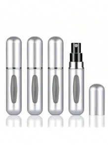 1/3/4 件可再填充香水喷雾瓶，便携式迷你独立香水瓶，旅行随身喷雾容器 5ml